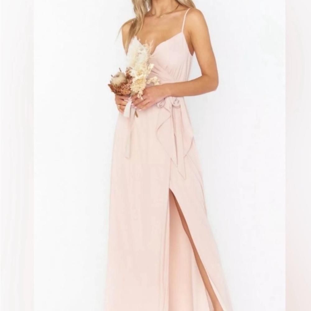 Elegant Pink Maxi Dress